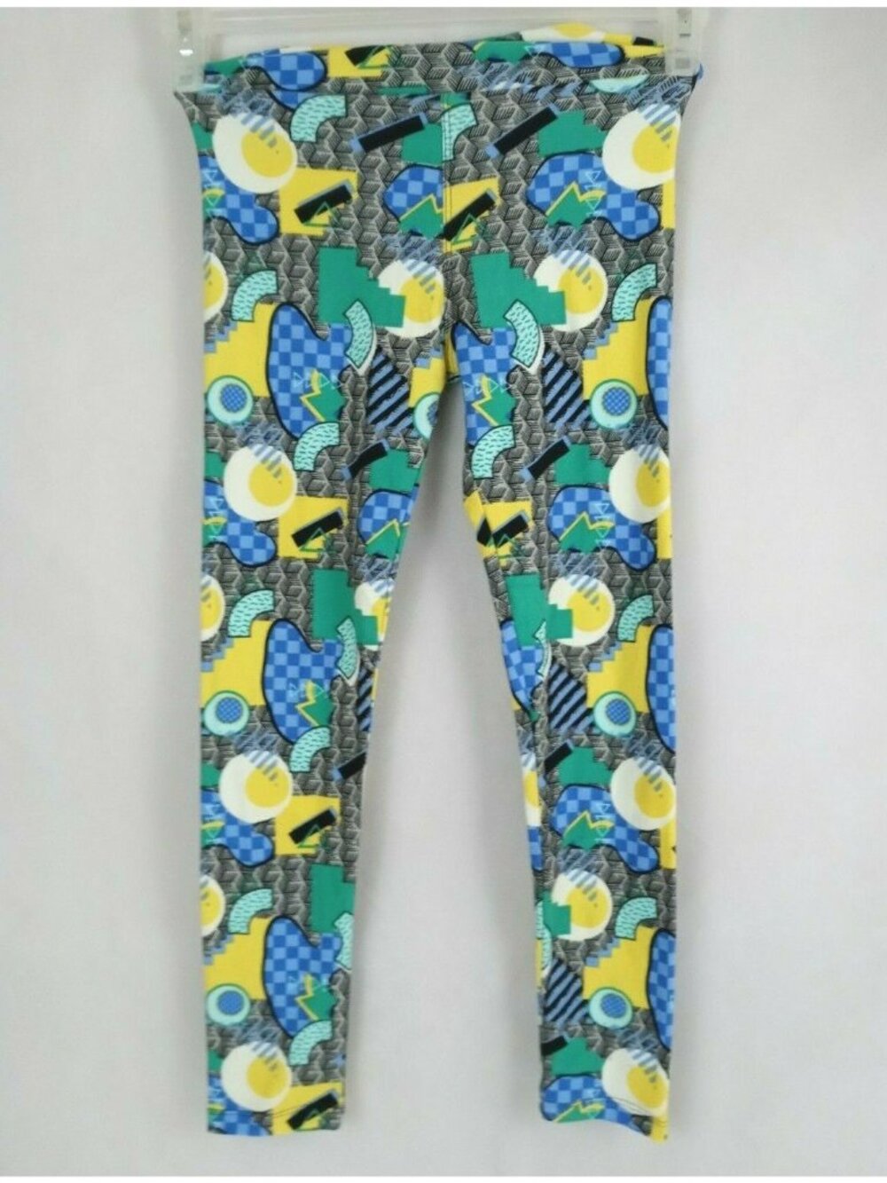 LuLaRoe Tween Leggings With Abstract Geometric Multi-Color Design